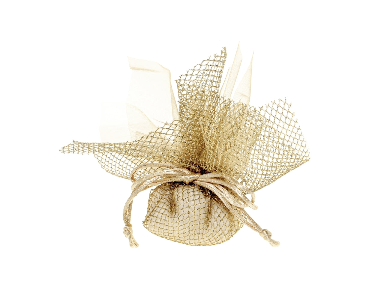 Metallic rete xl più velo misura 25x25cm colore oro