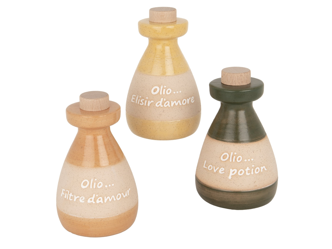 Ulivo oliera 8,5xh.14cm 3 assortimenti