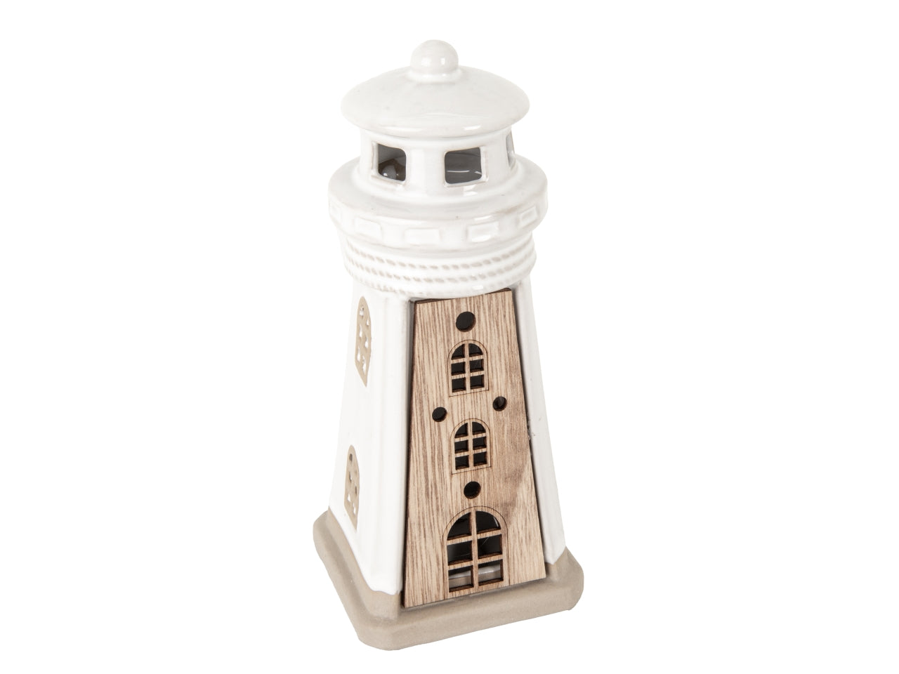 Wood faro led h.19cm