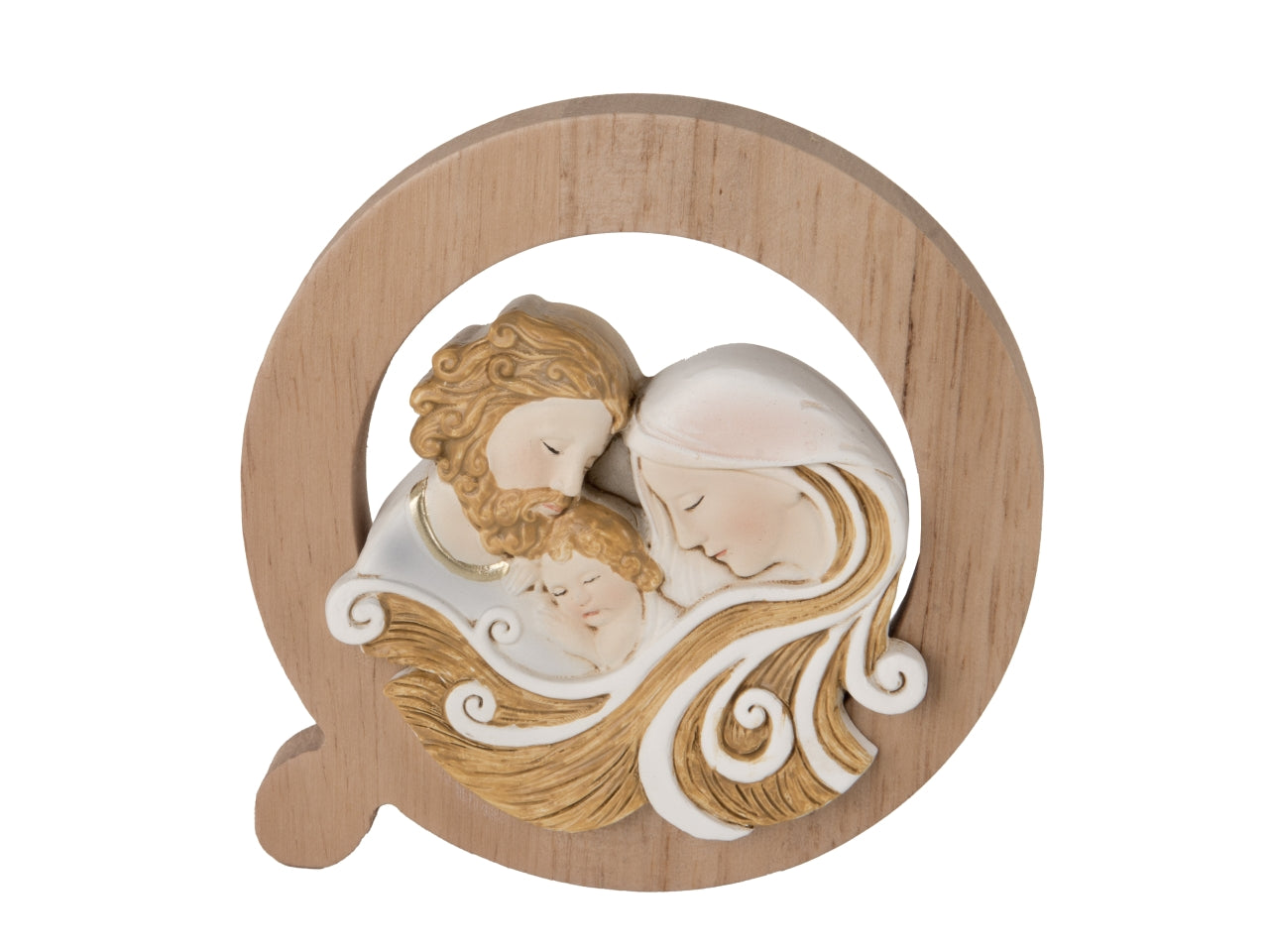 Cornice icona sacra famiglia d.10cm