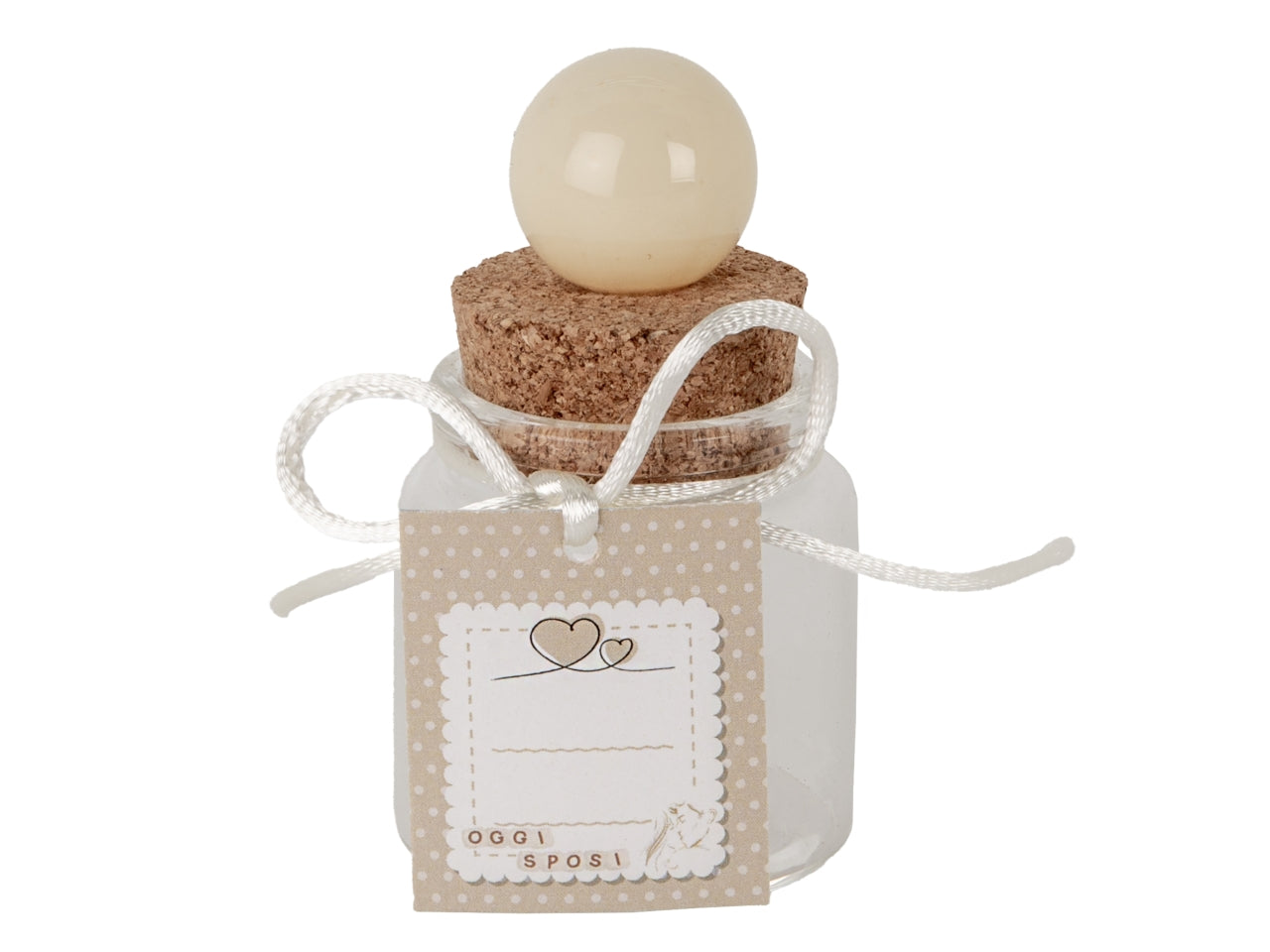 Ball barattolo h.8cm sposi
