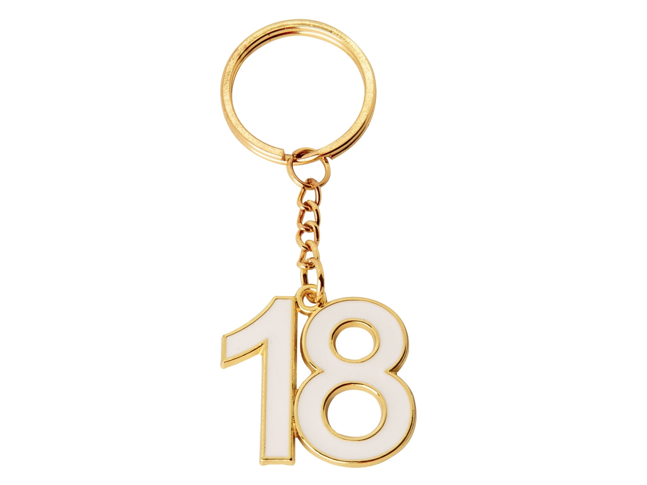 Zama portachiave 18esimo bianco 3,5cm