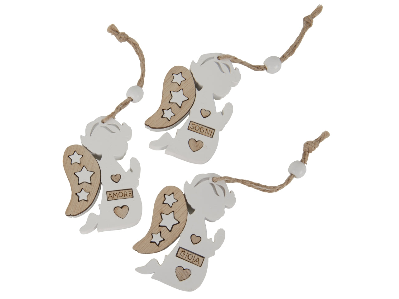 Decorus angelo 7cm 3 assortimenti