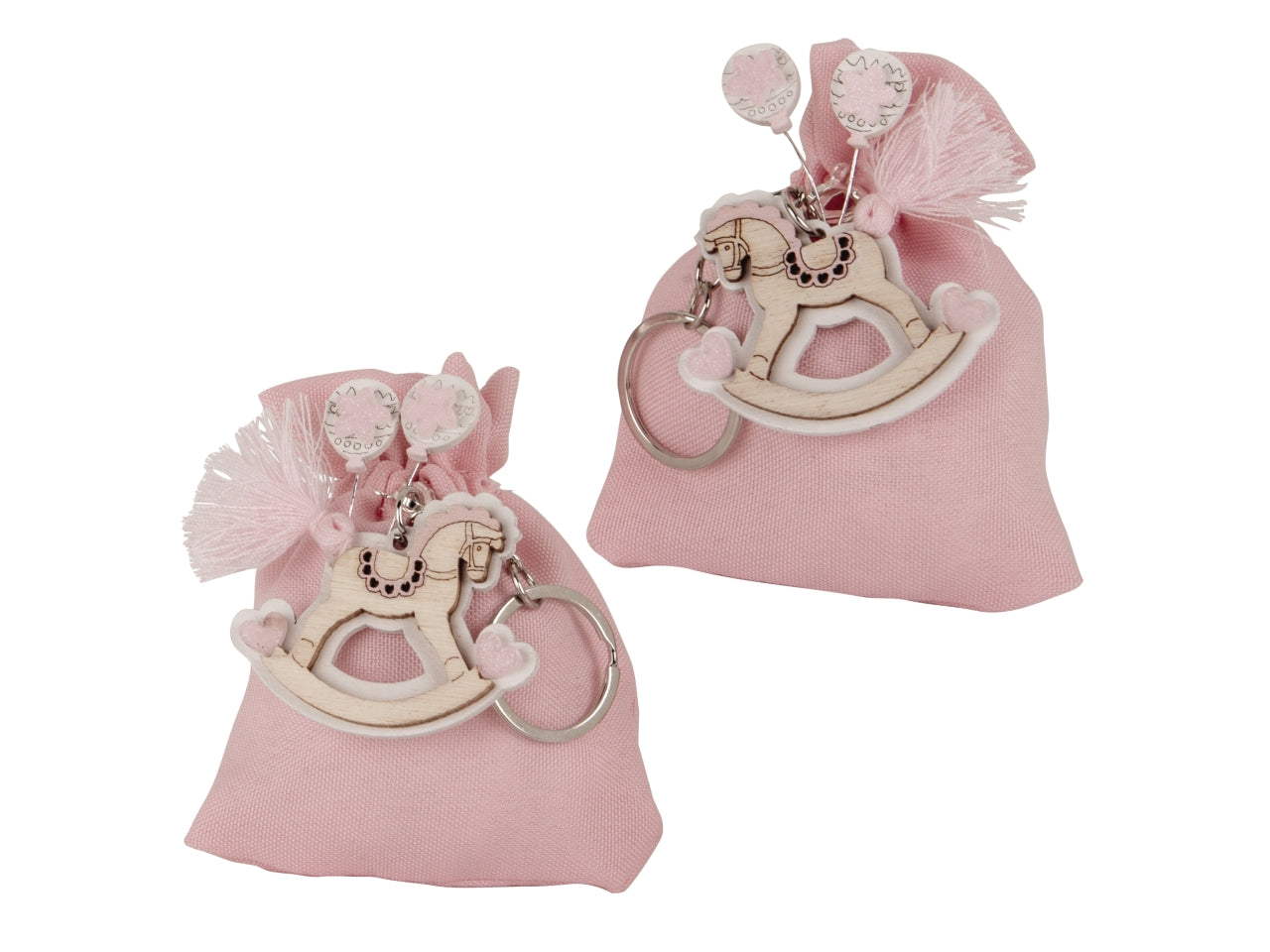 Cavallino bag portachiave rosa 2 assortimenti