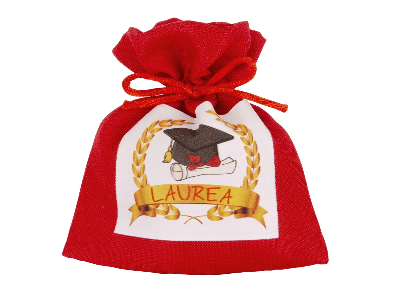 Corda laurea bag 12cm rosso