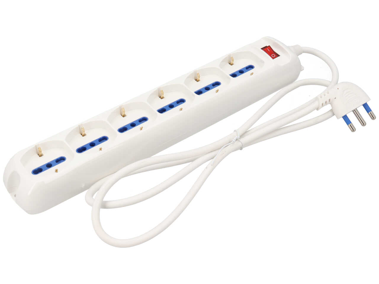 Presa bipasso6+schuko 1.5mt 8163