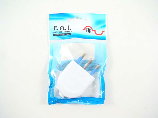 Spina bianca 2p+t 16a 250v 8002/f