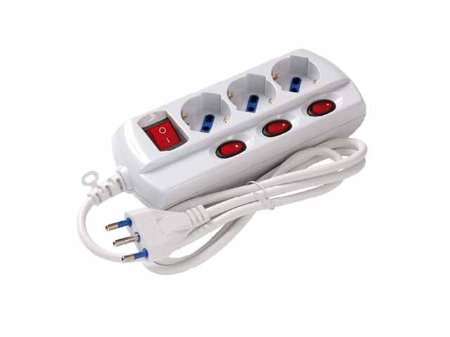 Presa bipasso 3+schuko 8020