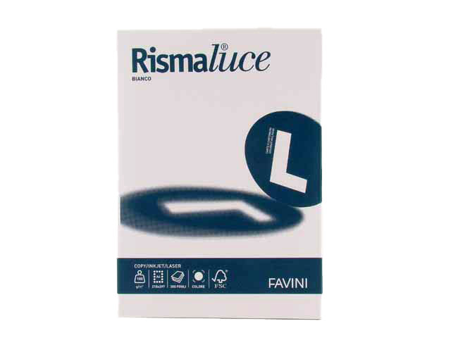 Risma fogli A4 Favini in colore bianco 210x297mm 100gr