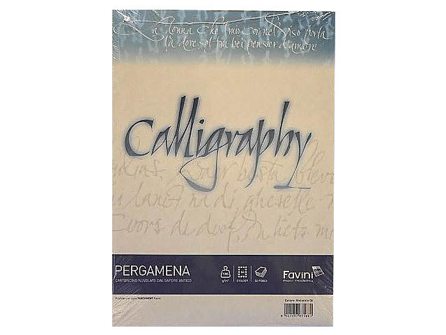 Foglio pergamena Favini in carta naturale 190gr A4