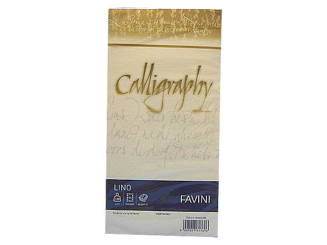 Buste inviti matrimonio Favini in carta avorio 120gr misura 11x22cm