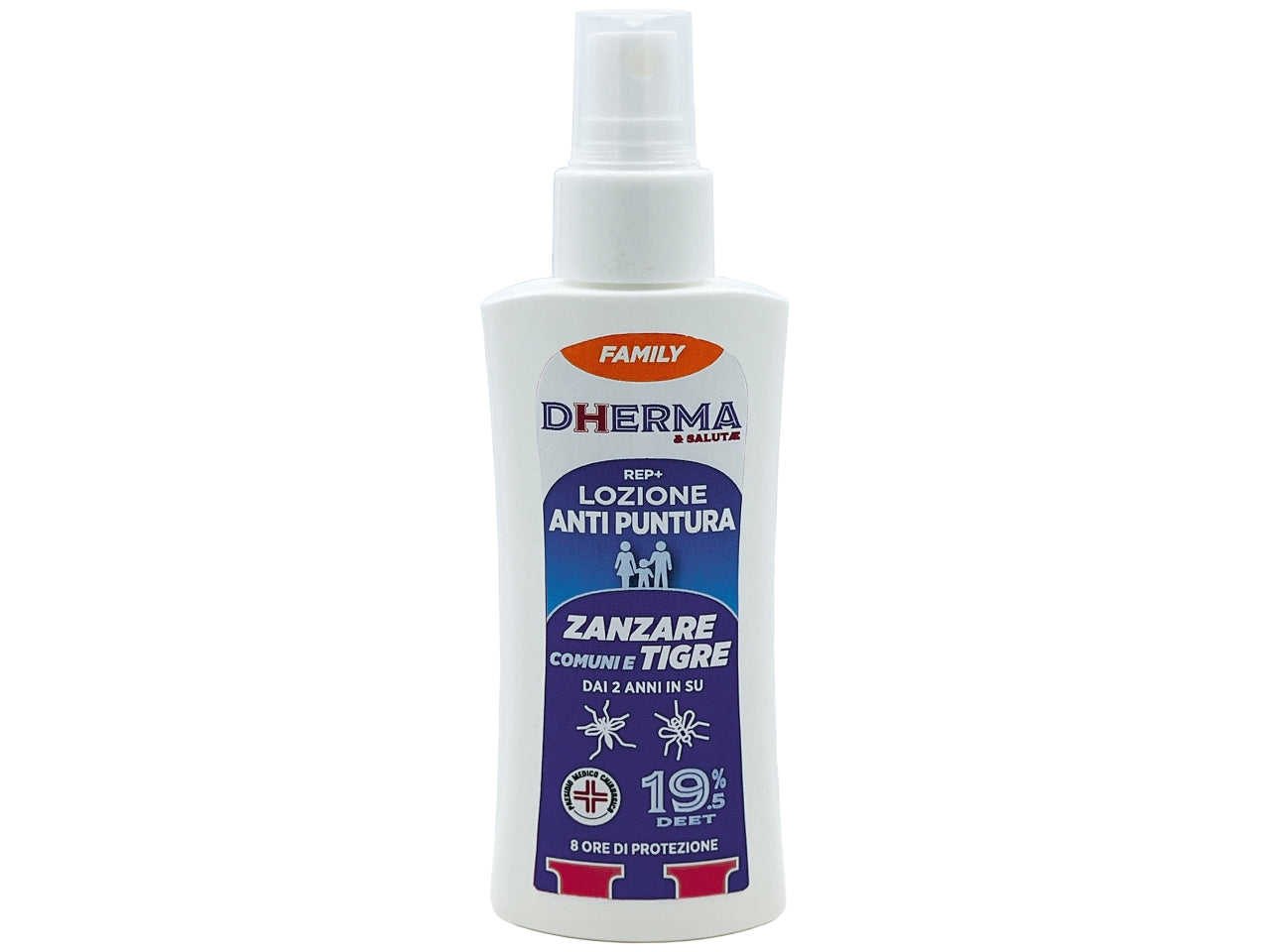 Dherma repellente moscerini e zanzare family deet 19,5%$