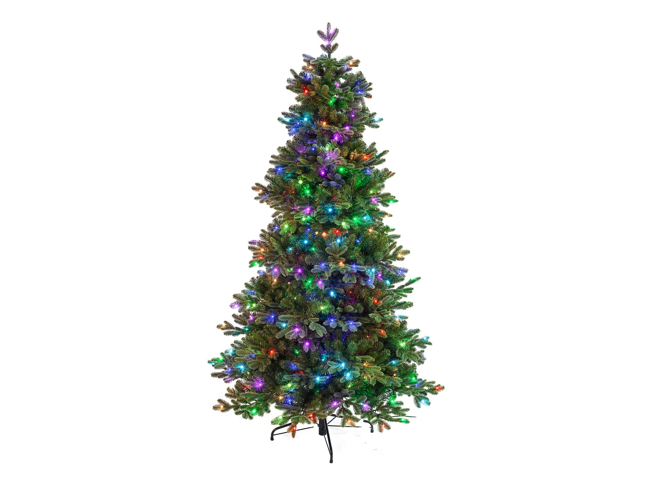 Albero di Natale poly king peak bluetooth 210cm diametro 124cm 3231 punte
