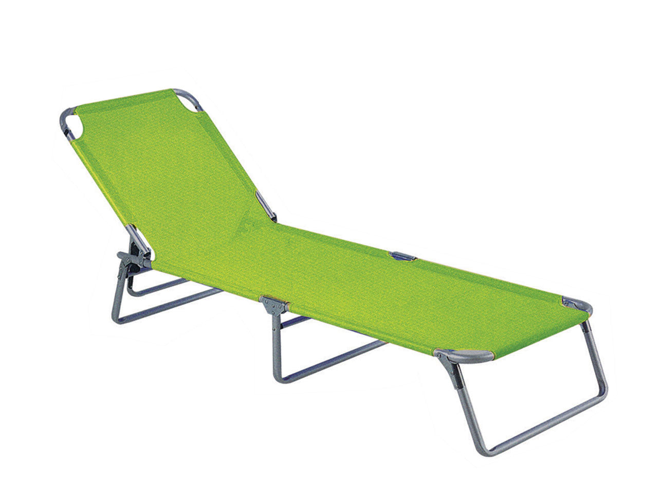 Lettino prendisole in 3 colori assortiti a 4 inclinazioni 54x24x186 cm - Fdm Overseas