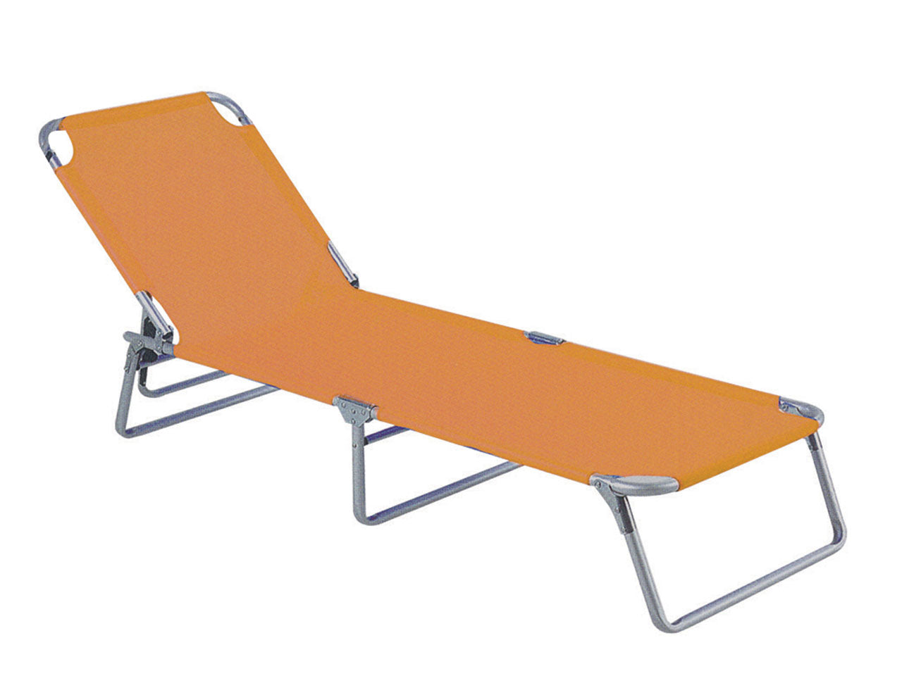 Lettino prendisole in 3 colori assortiti a 4 inclinazioni 54x24x186 cm - Fdm Overseas