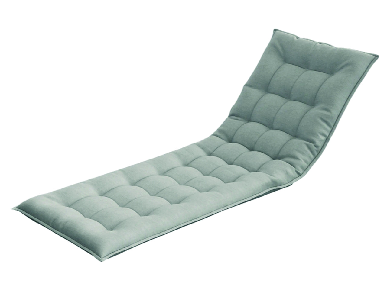 Cuscino per lettino in poliestere grigio chiaro 186x62x10 cm - Fdm Overseas