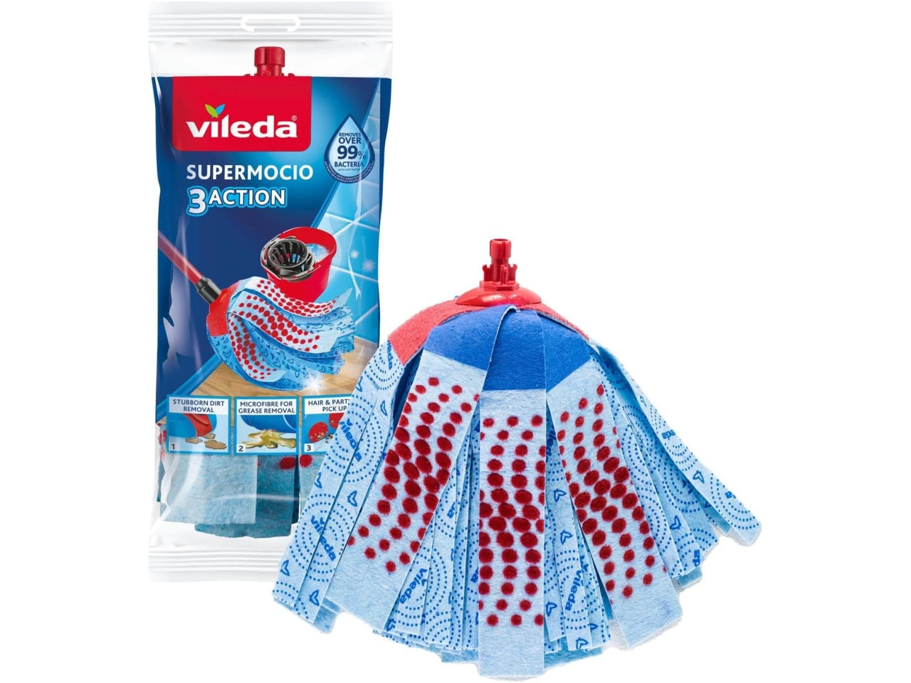 Vileda super mocio fiocco 10074.475m