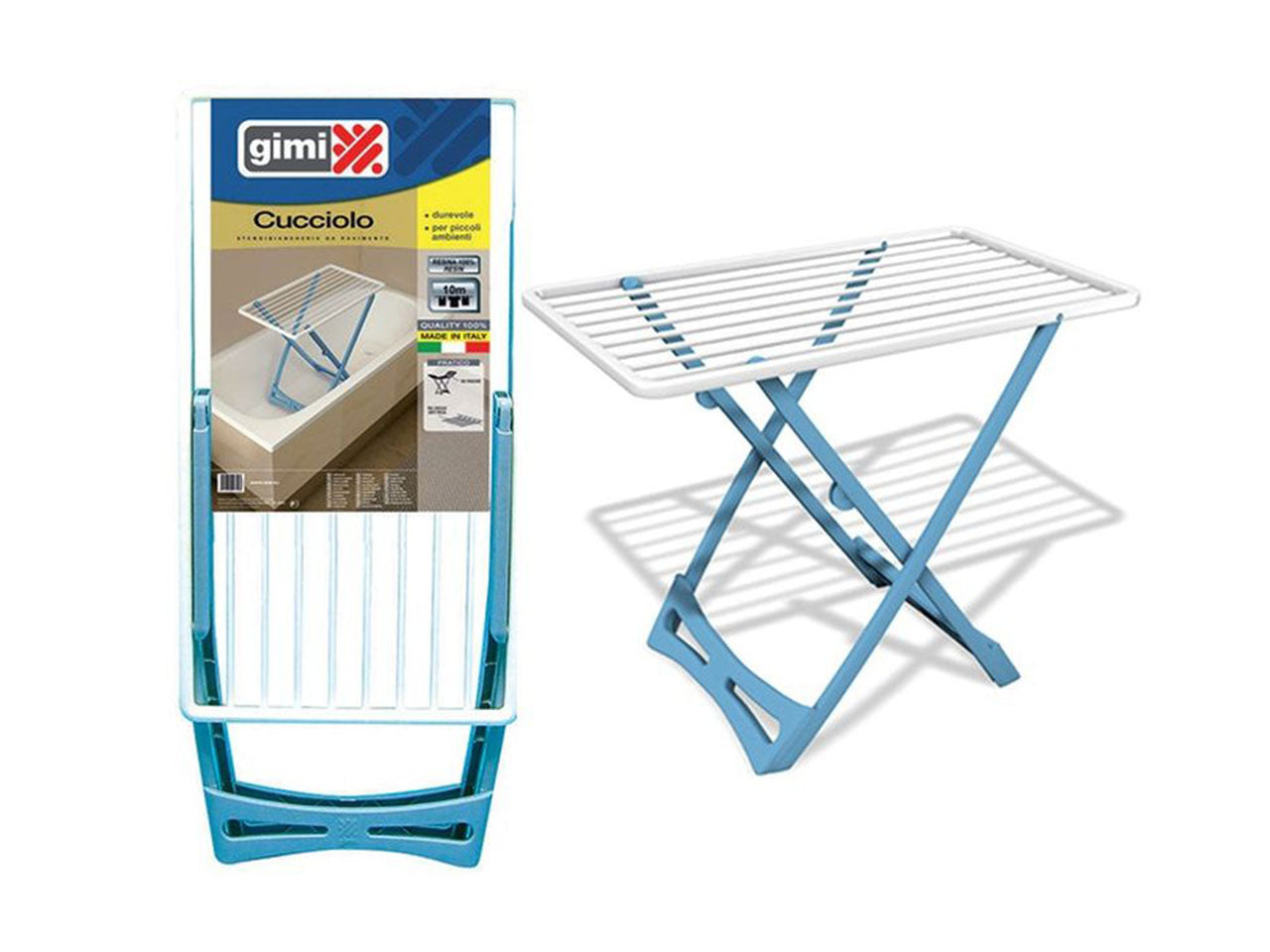 Stendi biancheria gimi cucciolo a cavalletto per 10 mt di stenditura