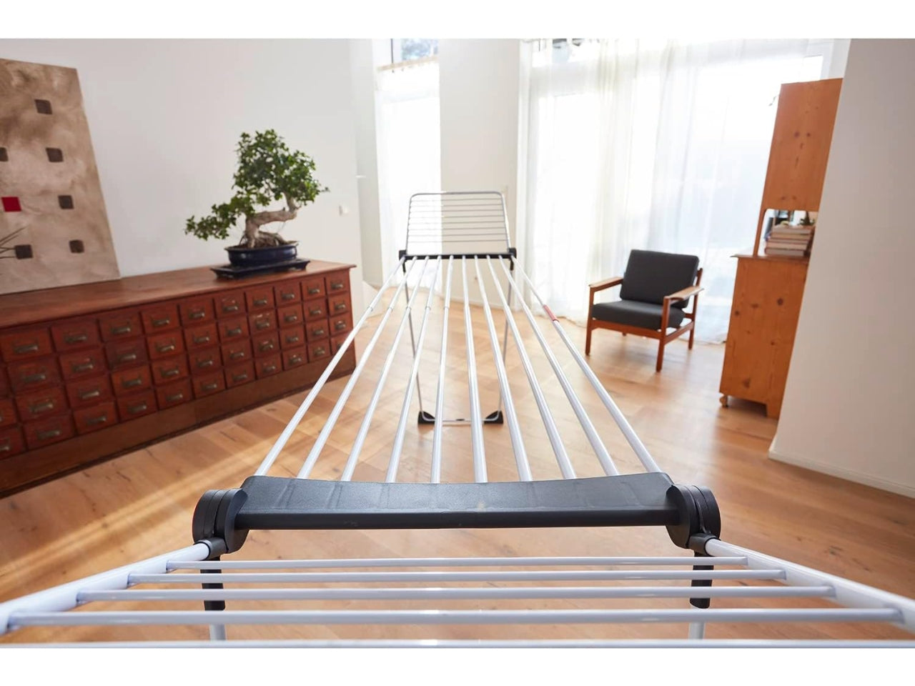 Vileda stendibiancheria infinity flex, Colore: bianco / antracite | Gimi