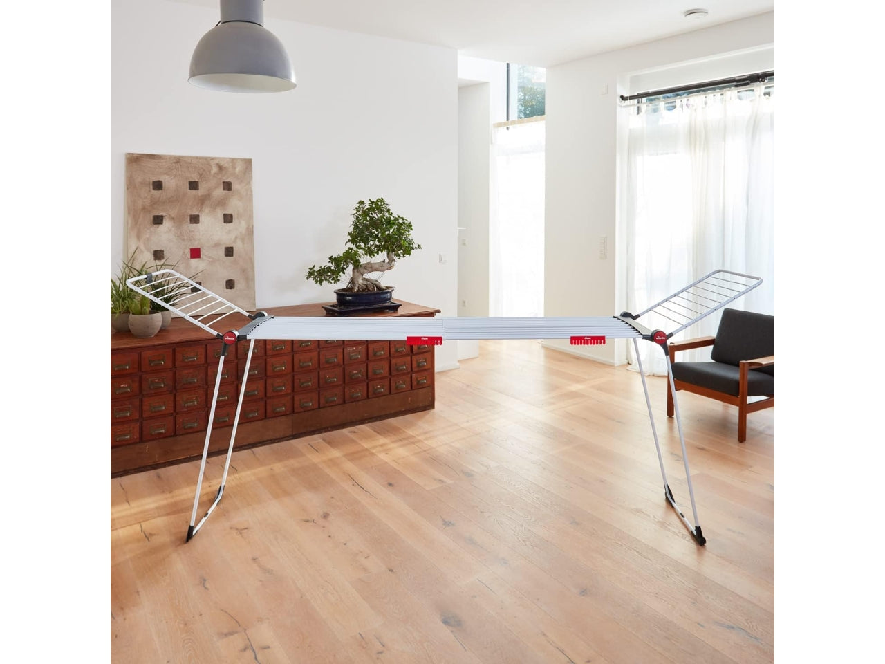 Vileda stendibiancheria infinity flex, Colore: bianco / antracite | Gimi