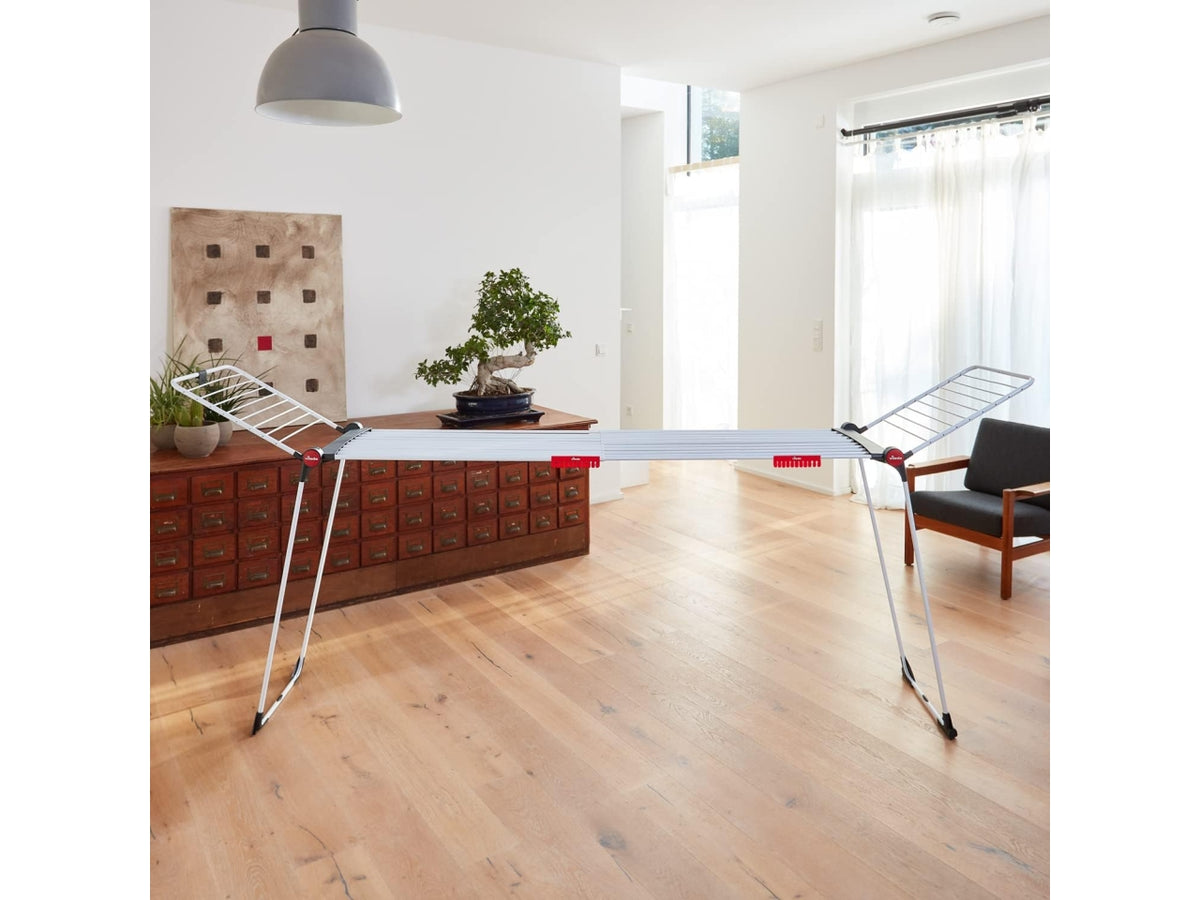 Vileda stendibiancheria infinity flex, Colore: bianco / antracite | Gimi