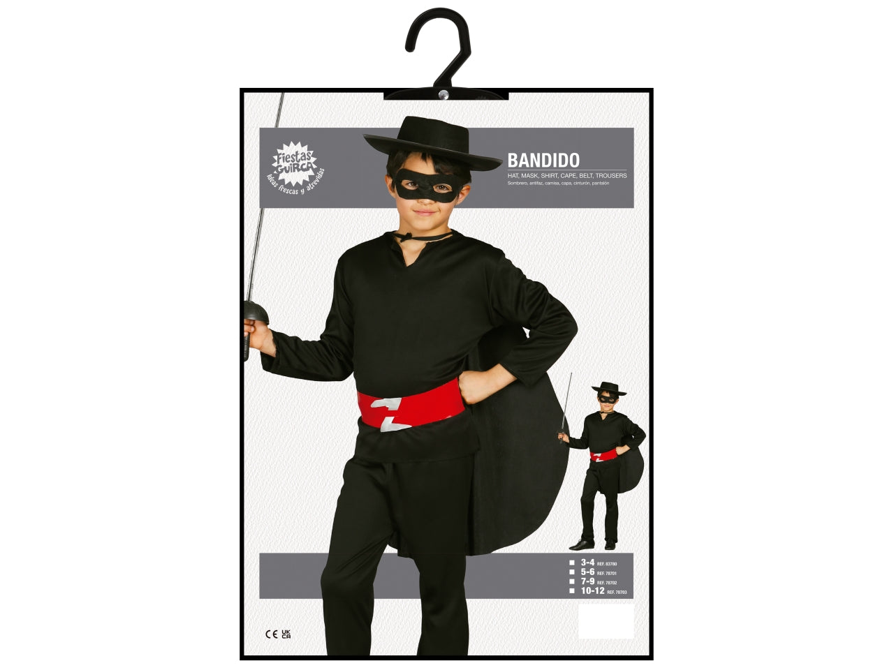 Costume bandito 10-12 anni