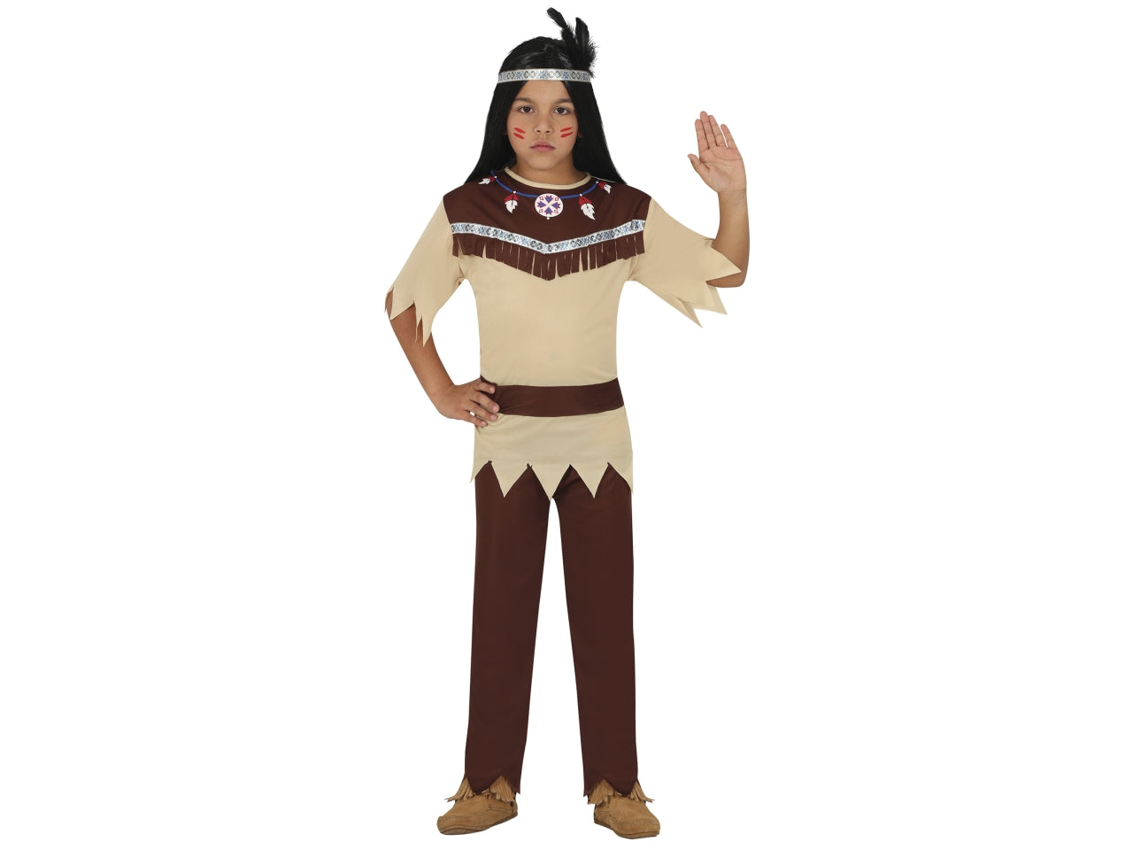 Costume indiano cherokee 7-9 anni
