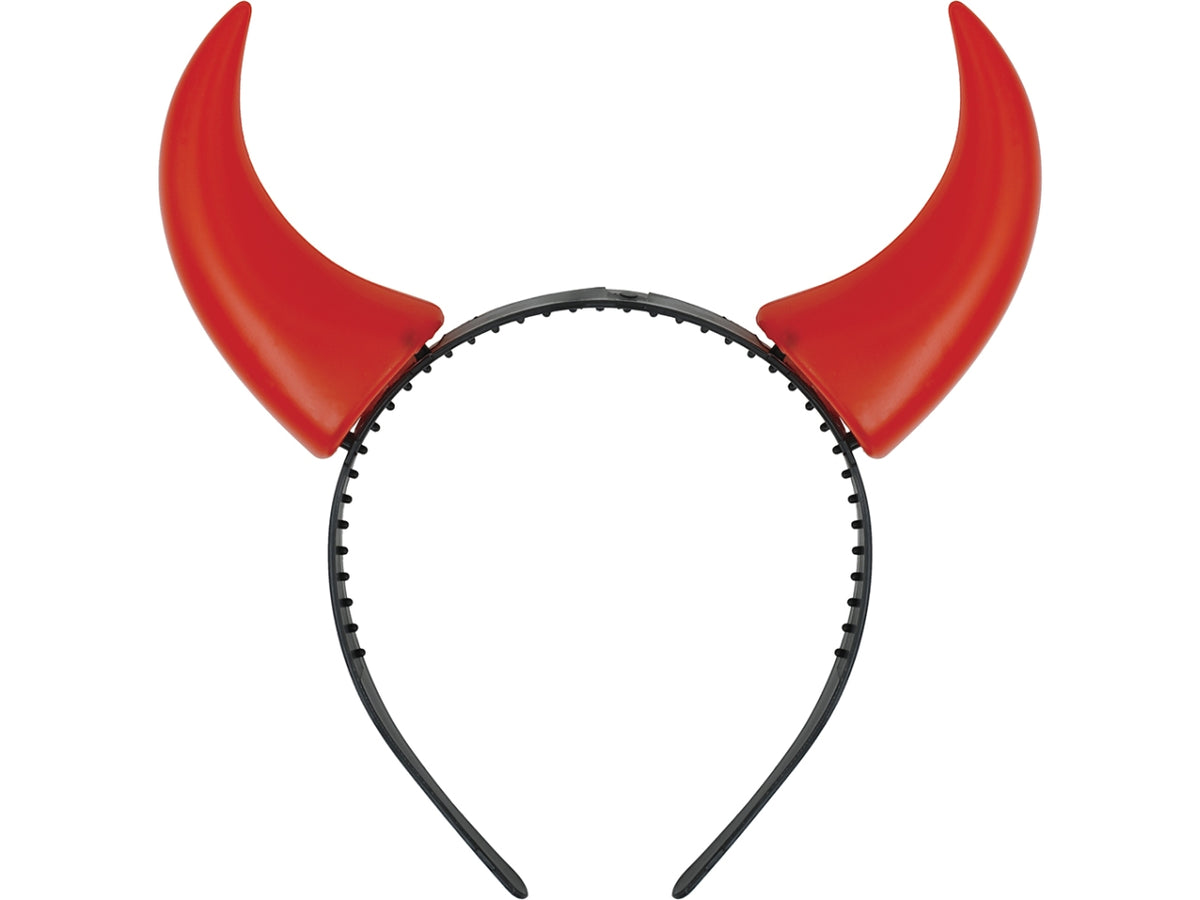 Cerchietto corna diavolo rosse