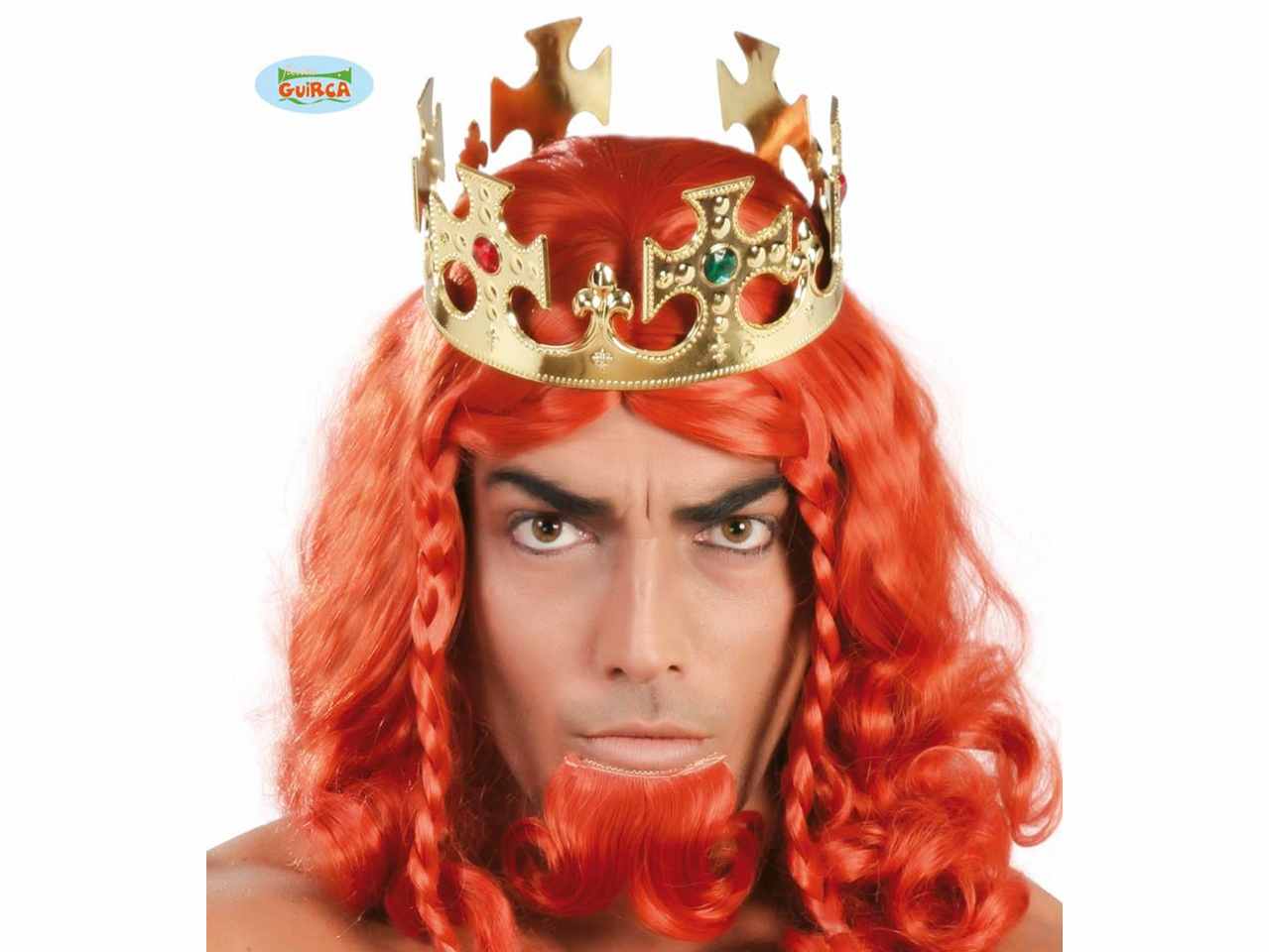 Corona da re in plastica color oro