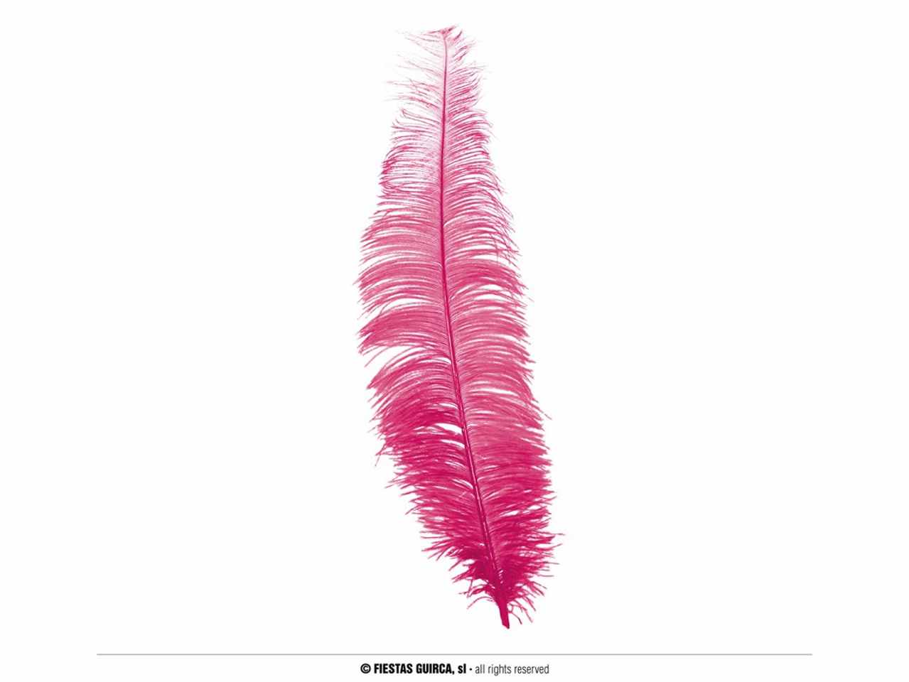 Piuma di struzzo grande 35-40cm colore rosa