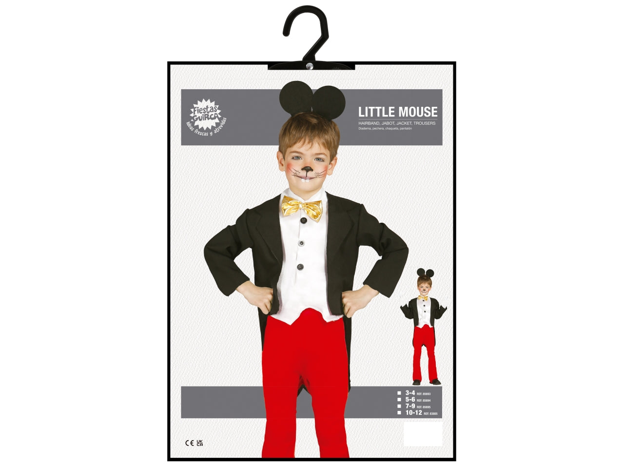 Costume topino 3-4 anni