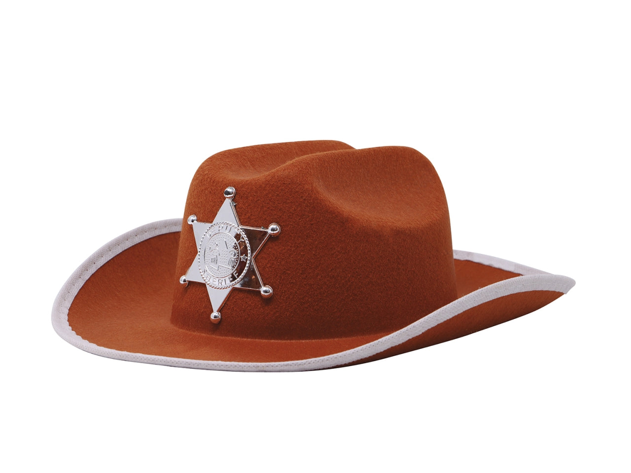 Cappello marrone da sceriffo da bambino