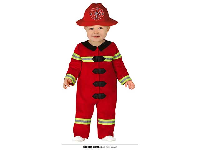 Costume da pompiere baby taglia 12-18 mesi