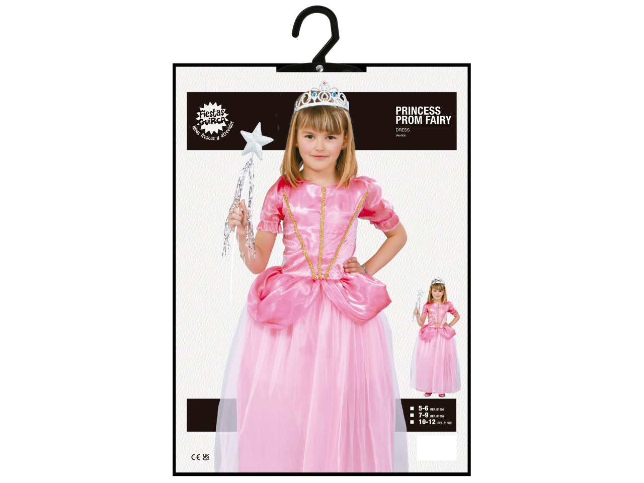 Costume principessa del ballo rosa 10-12 anni