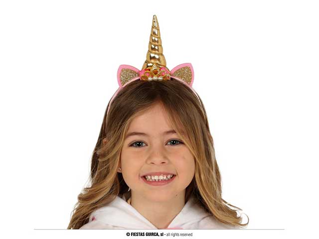 Diadema da unicorno oro per bambini