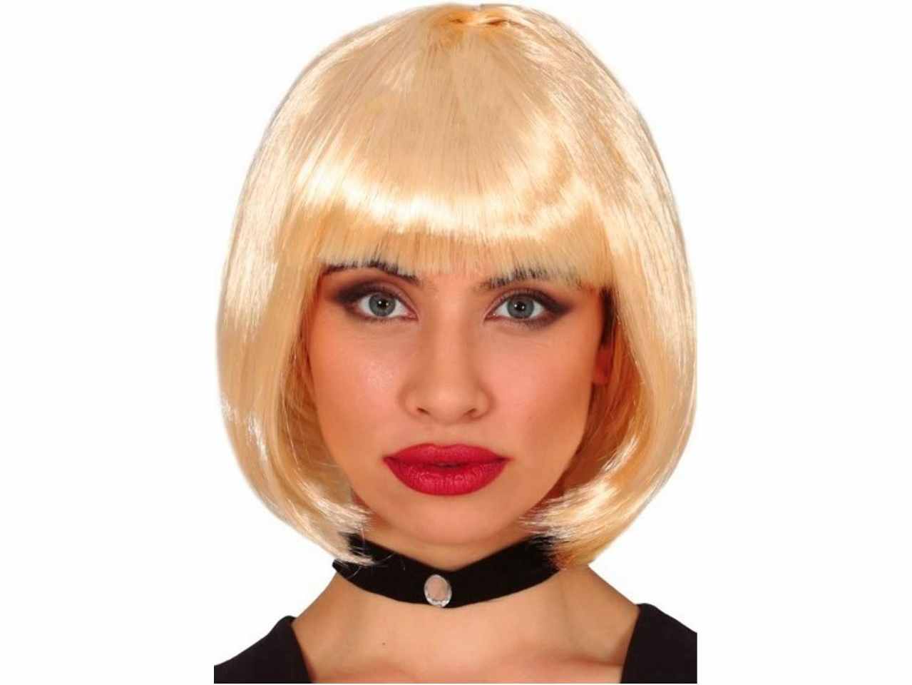 Parrucca caschetto medio biondo