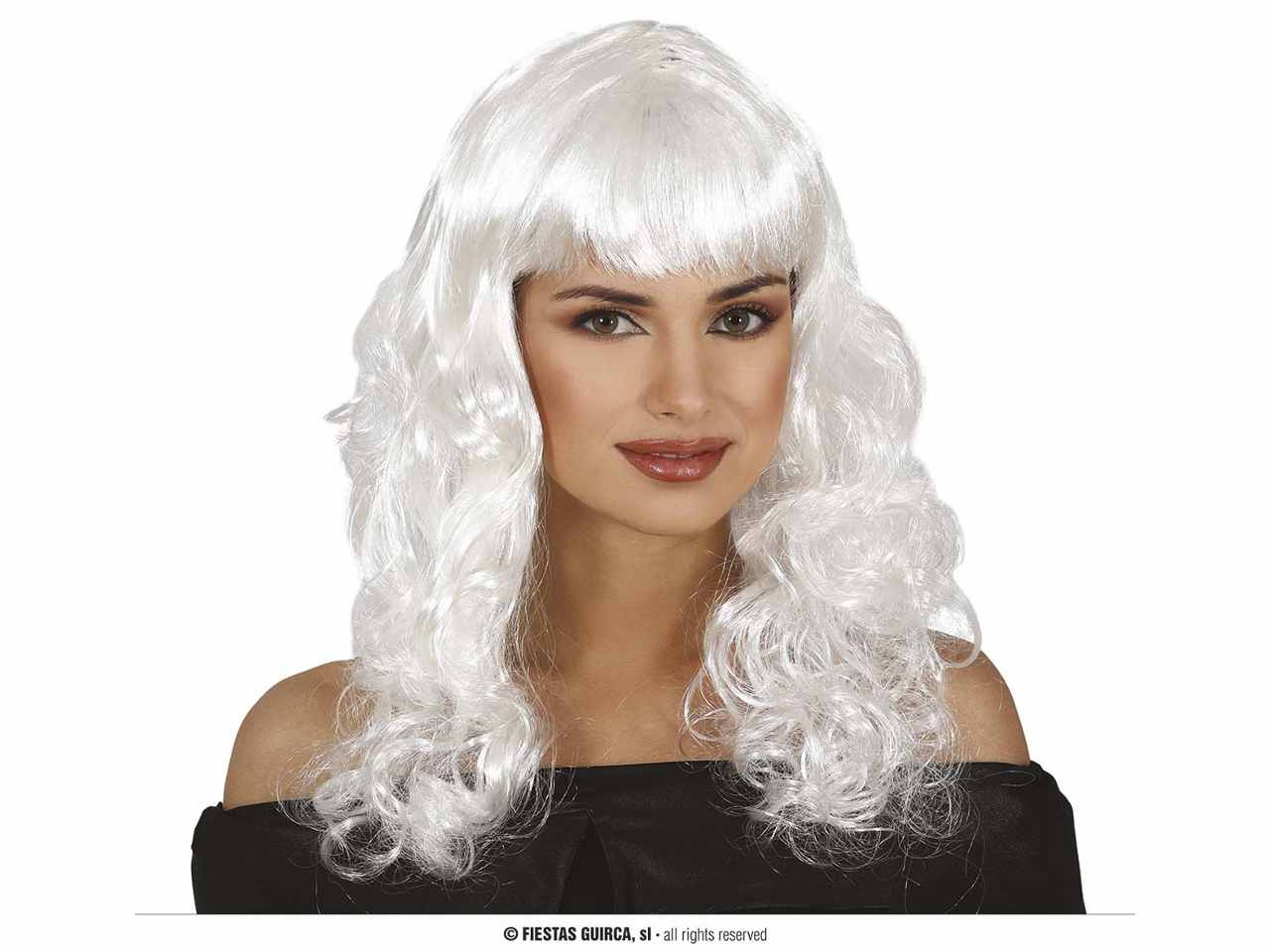 Parrucca melena colore bianco