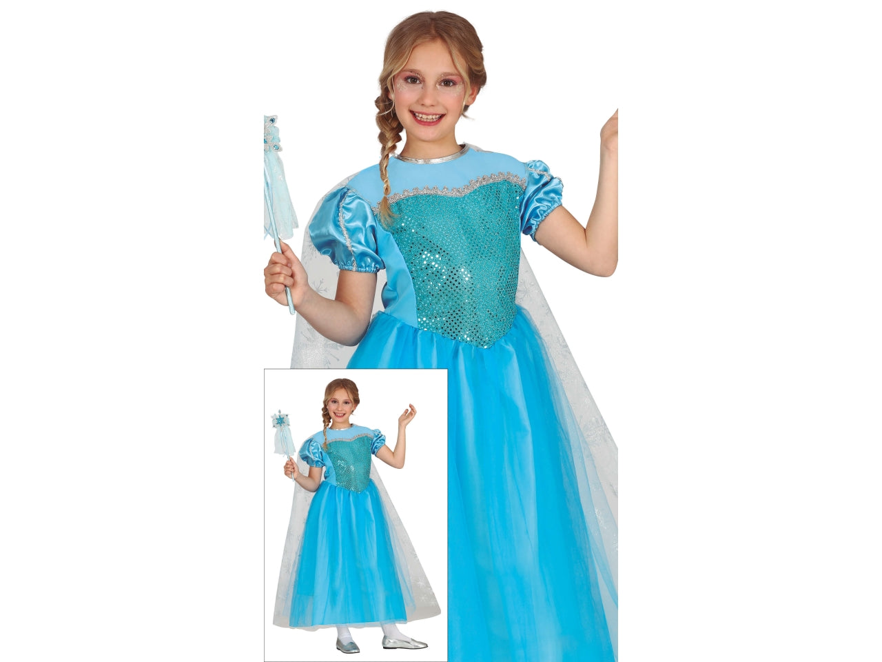 Costume frost princess 7-9 anni