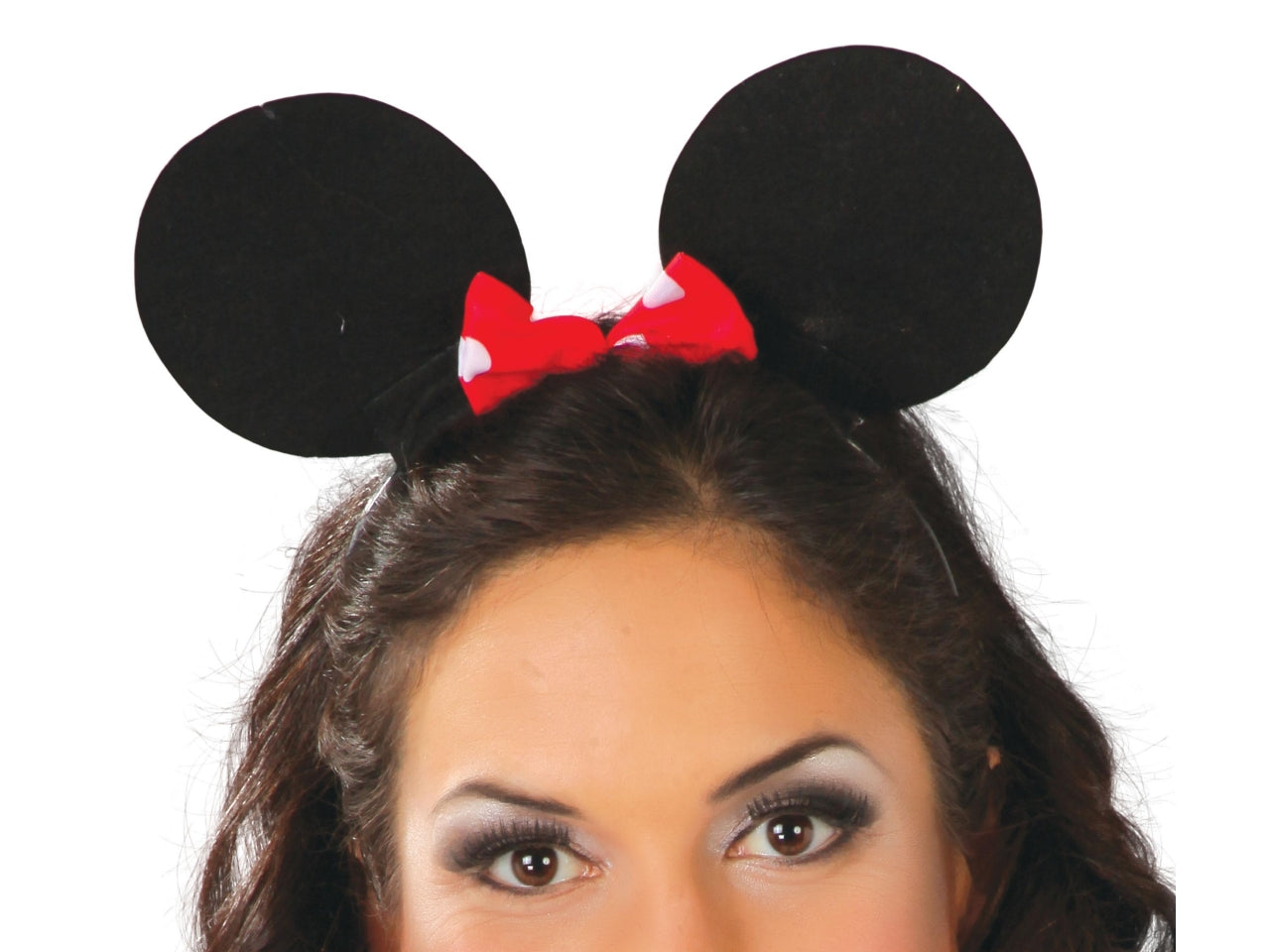 Cerchietto topina con fiocco in stoffa