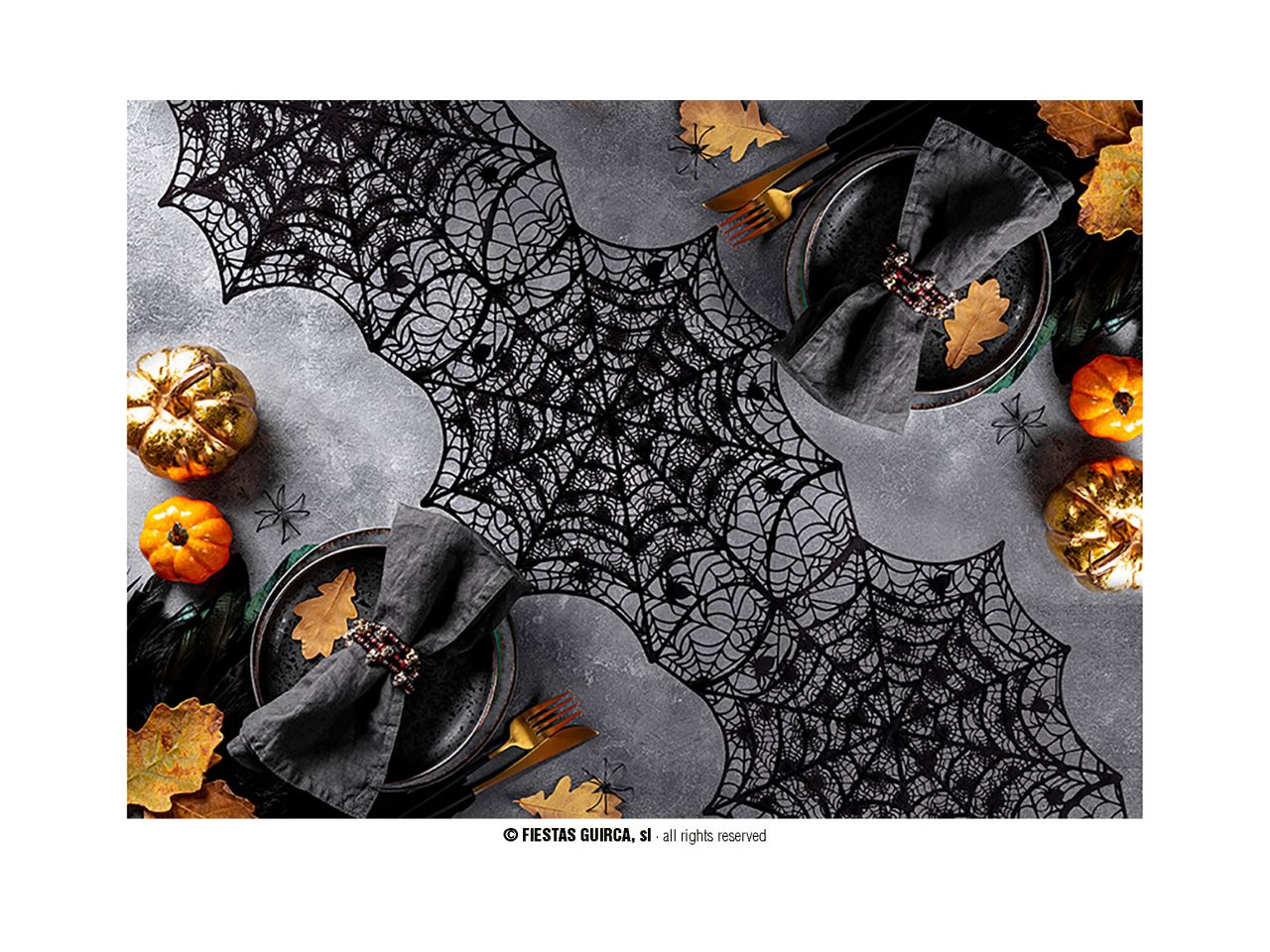 Runner ragnatela in pvc 34x136cm