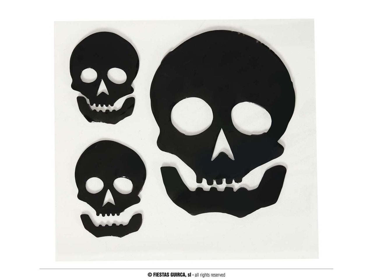 Vetrofania gel 25x25cm teschi