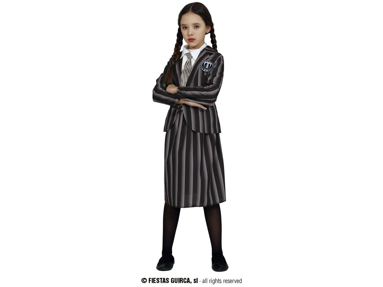 Costume bambina studentessa gotica taglia 3-4 anni