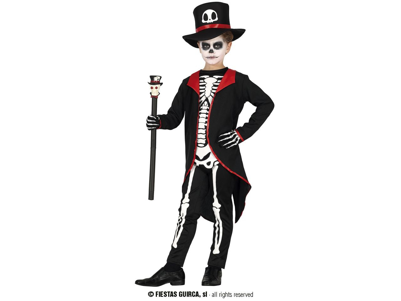 Costume elegant skeleton, infantile, 3-4 anni