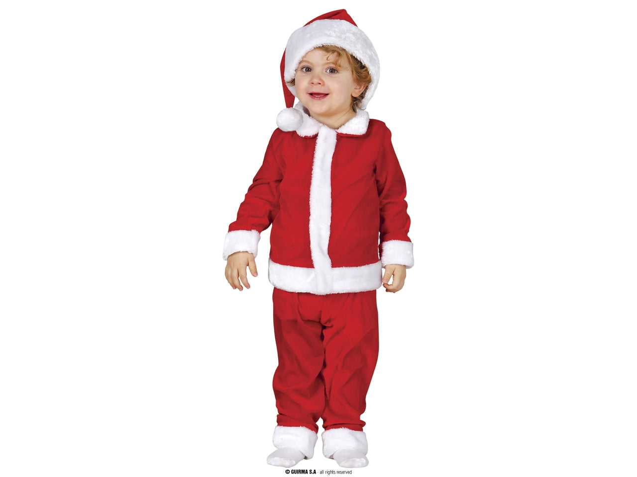 Costume da babbo natale baby taglia 12-18 mesi