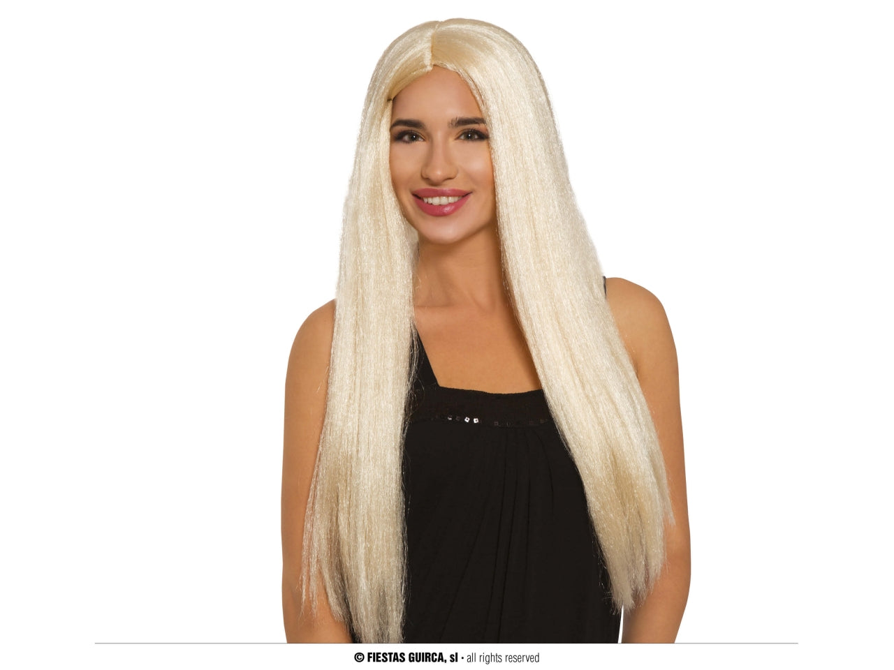 Parrucca lunga liscia bionda