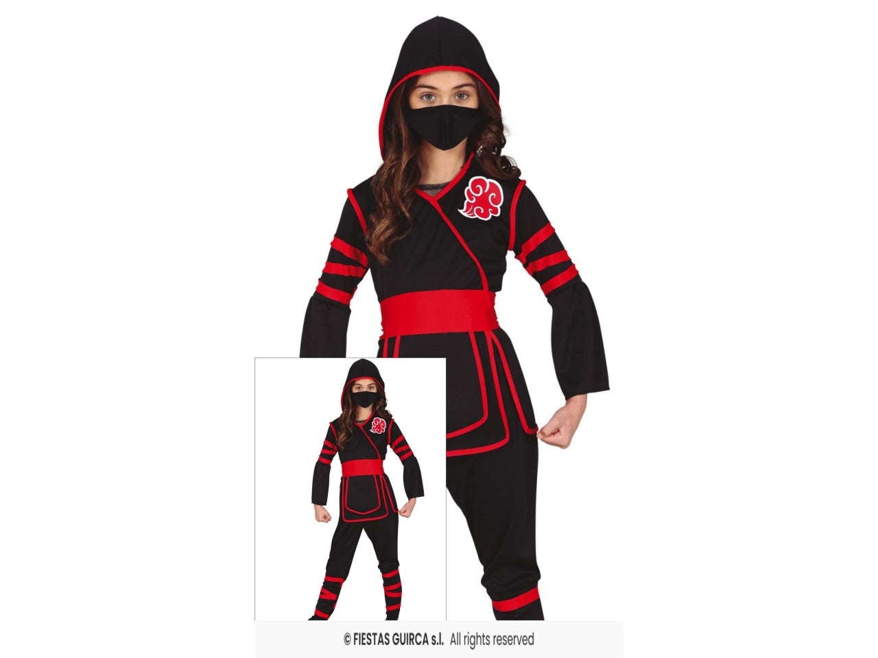 Costume ninja bambino 3-4 anni