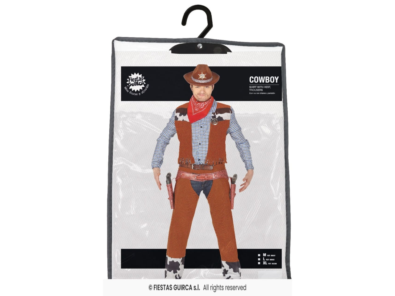 Costume cowboy adulto taglia m 48-50