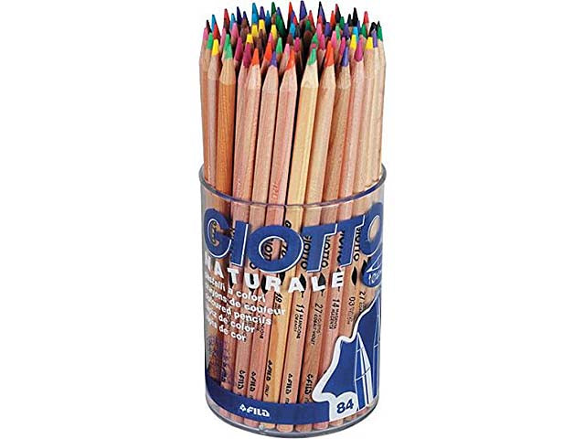 Pastelli colorati tondi con fusto in legno colori assortiti D 3.3 mm Giotto