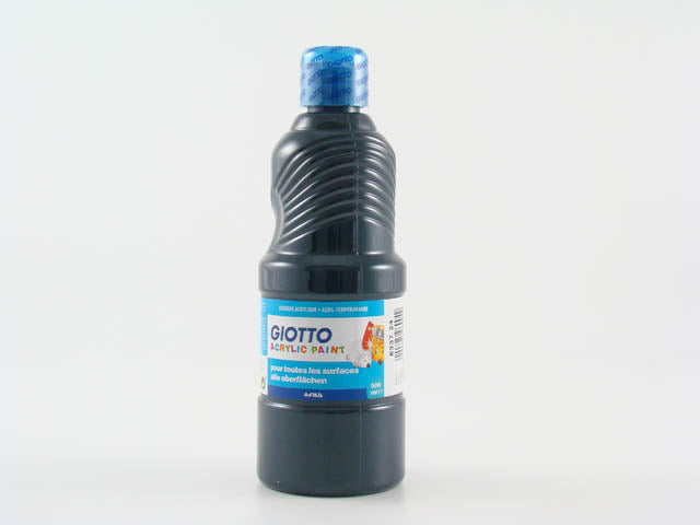 Tempera acrilica giotto nero 500 ml