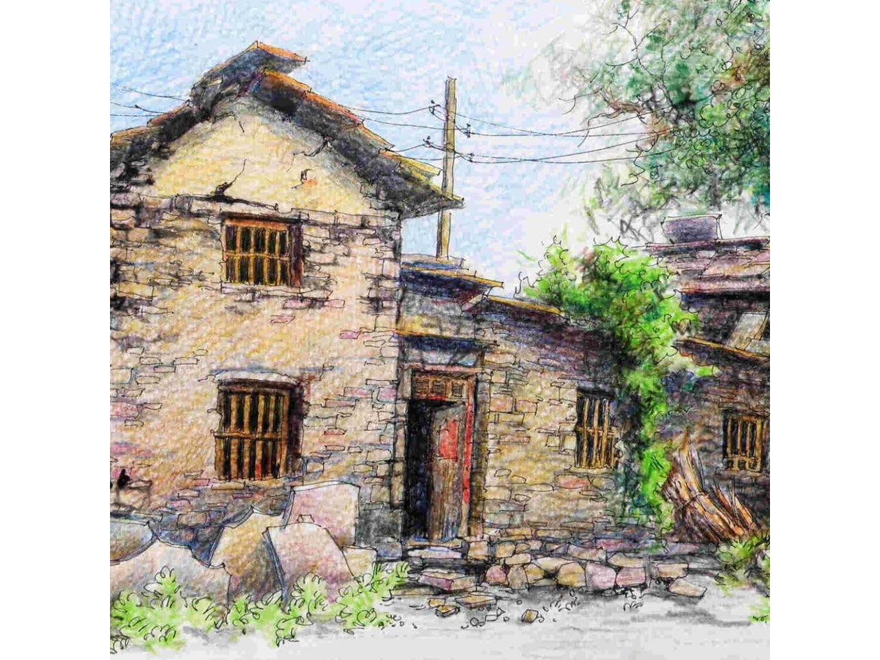 Matite acquerellabili acquerellabili esagonali fusto uguale alla mina colori assortiti D 3.3 mm Giotto $